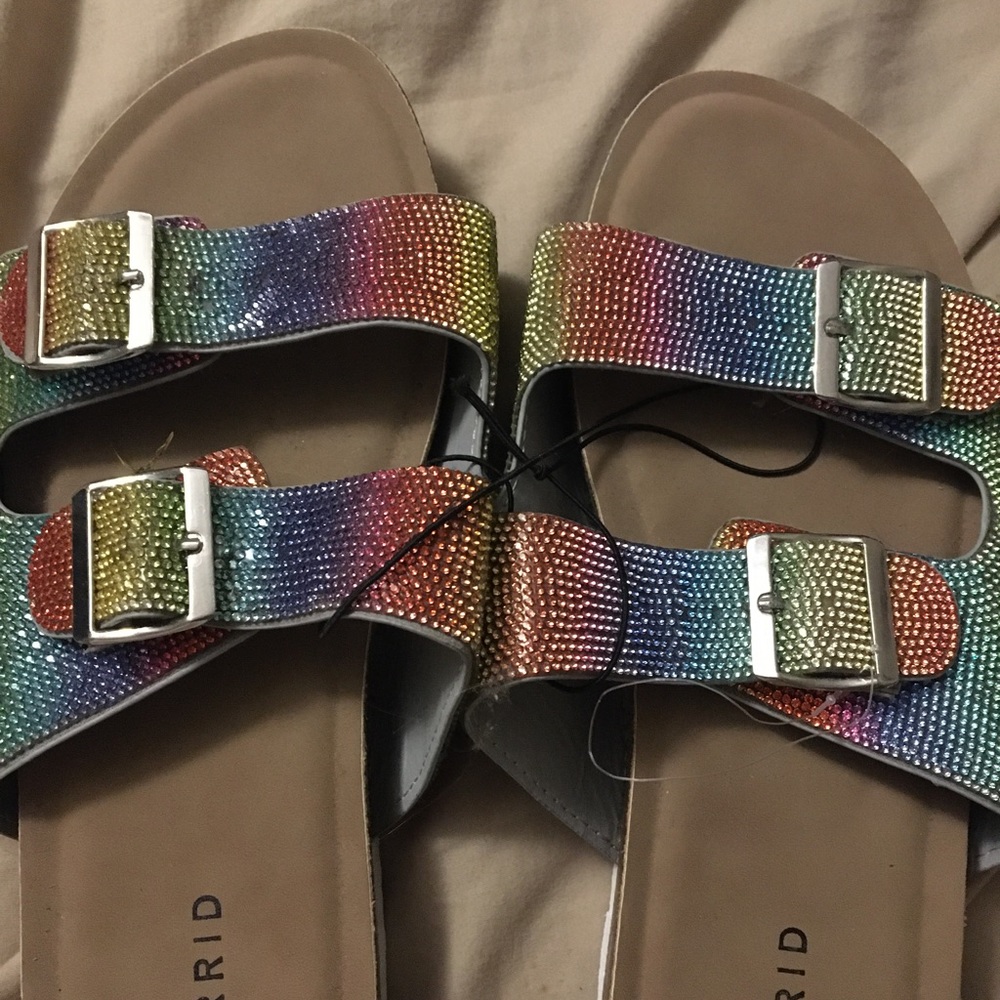 Torrid Rainbow sandals